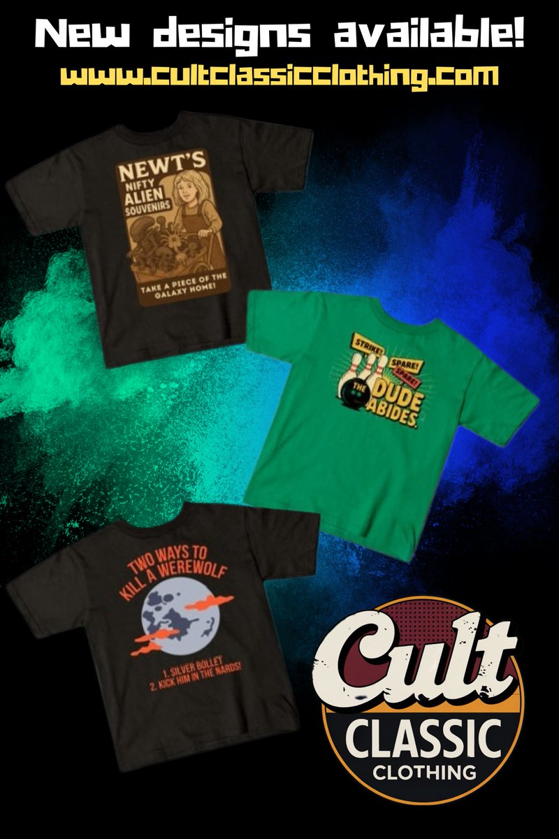 CultClassic_1's tweet photo. 🚨NEW DESIGN ALERT 🚨 
Come grab these new designs and more today!  #teepublic #graphictee #moviefans #cultclassicclothing #Alien #Monstersquad https://t.co/C2FBToLvAT