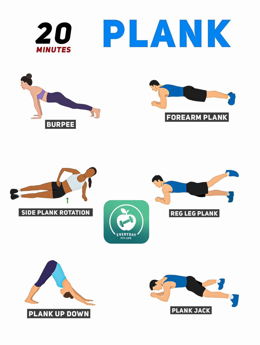 EverydayFitNow's tweet photo. Core on Fire: 20-Minute Plank Challenge! 

Your core called—it wants a challenge. This 20-minute plank circuit hits every angle: strength, stability, and sweat! No equipment, just you vs. gravity. Let’s go! 

#EverydayFitLife #PlankChallenge #CoreWorkout #NoExcuses #Bodyweight https://t.co/D3FLXVpt6L