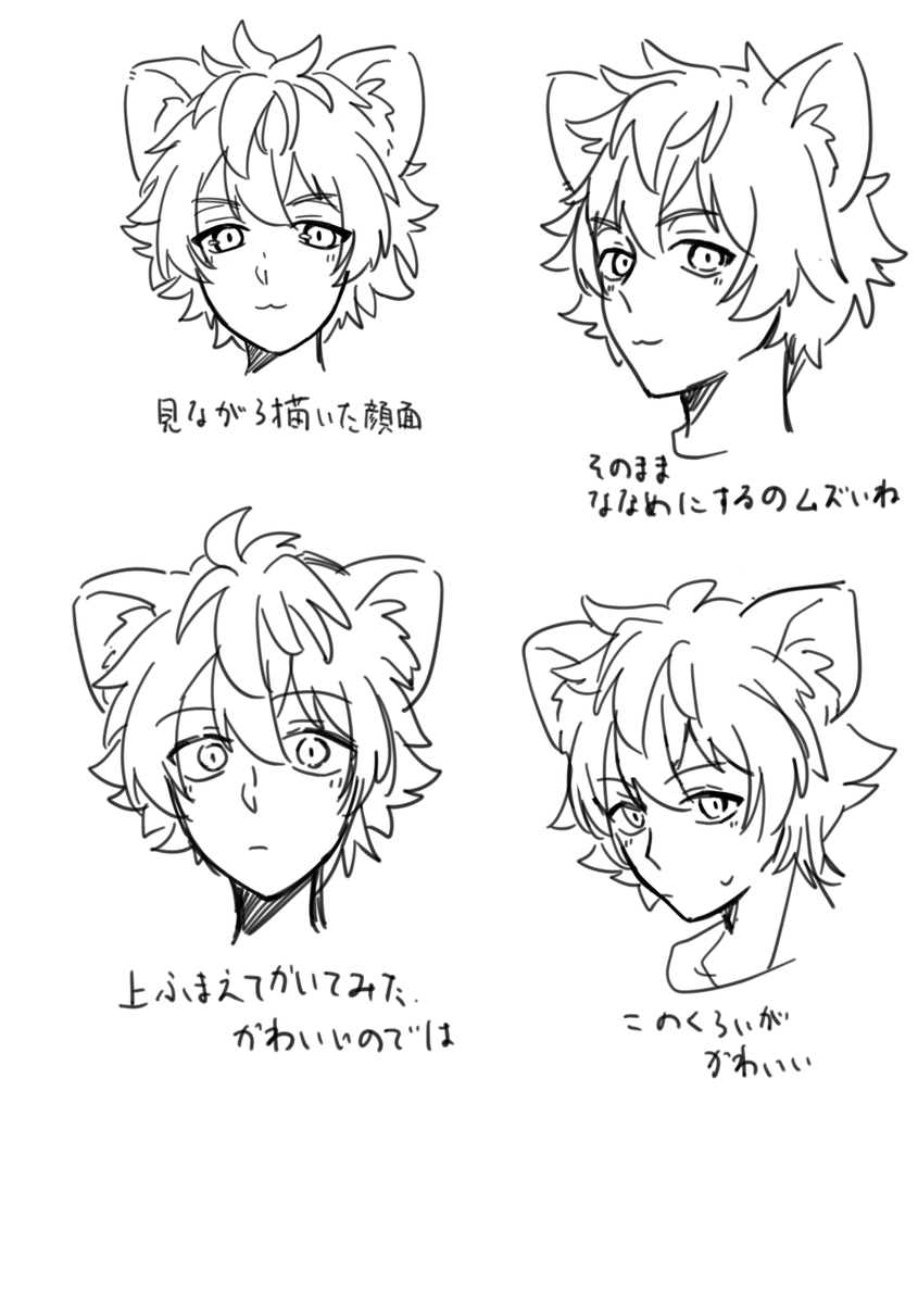 固定でキャラ描き始めるときは顔面研究会最初に開催するべきだと思いましたまる 