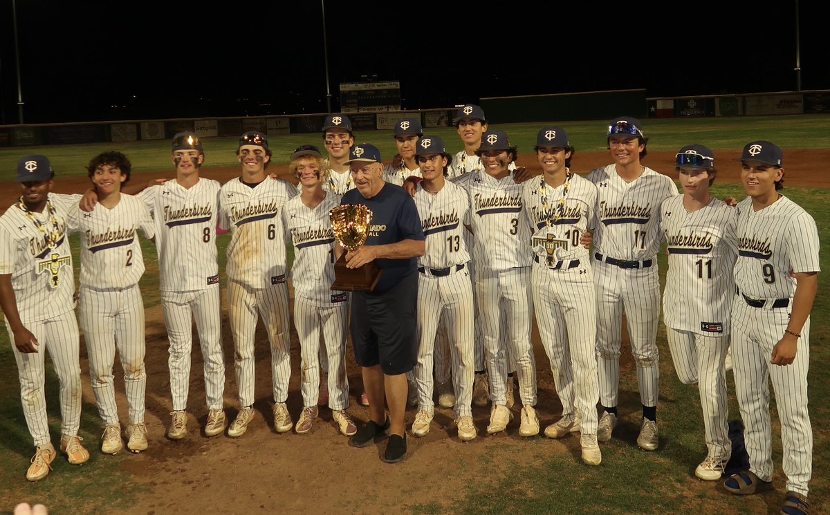 Gotta give a shout out to longtime booster and T-Bird MEGA FAN Tom Monsen.  Very popular with past and present players. A piece of the trophy belongs to him.  Thank you for all your support!