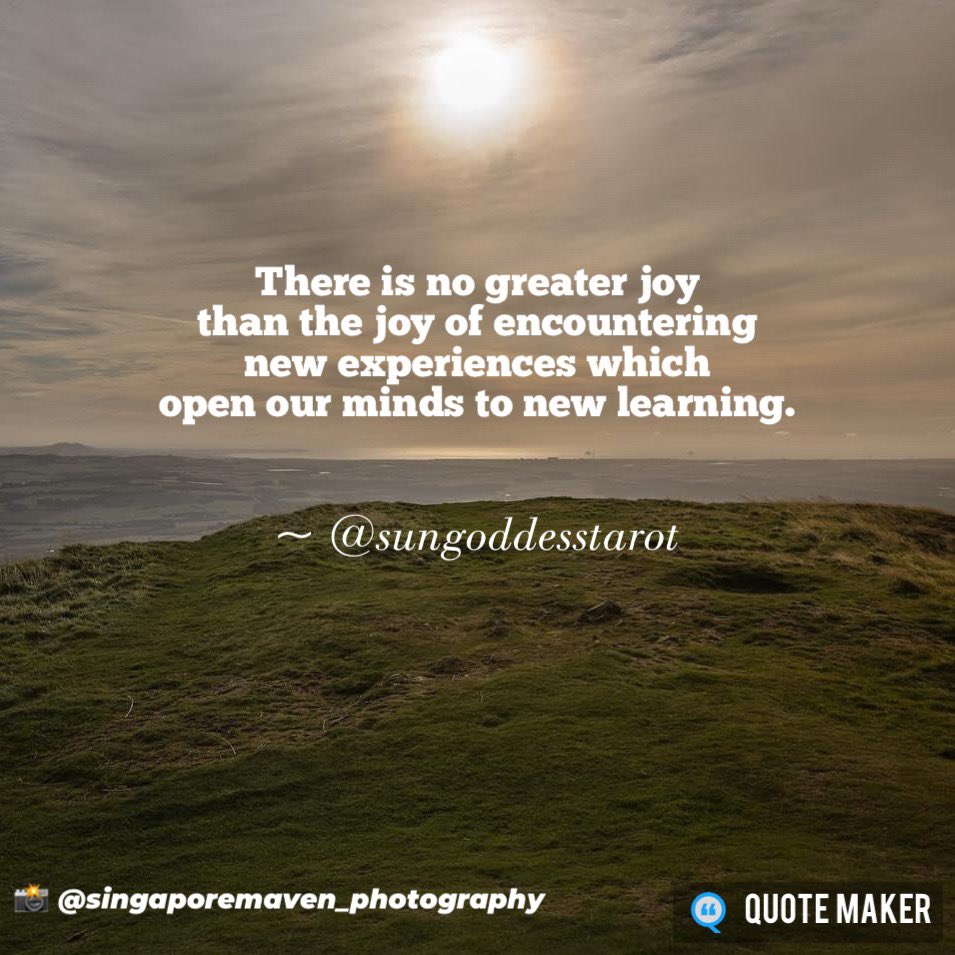 SunGoddessTarot's tweet photo. 24.4.25.  Today is numerologically governed by 1. The advice I’m guided to offer is  Embrace New Experiences.  If u hv plans to kickstart a new project, job or business, do it with an open mind as it will be an invaluable experience

https://t.co/A282fIUFiL https://t.co/d8VY149vph