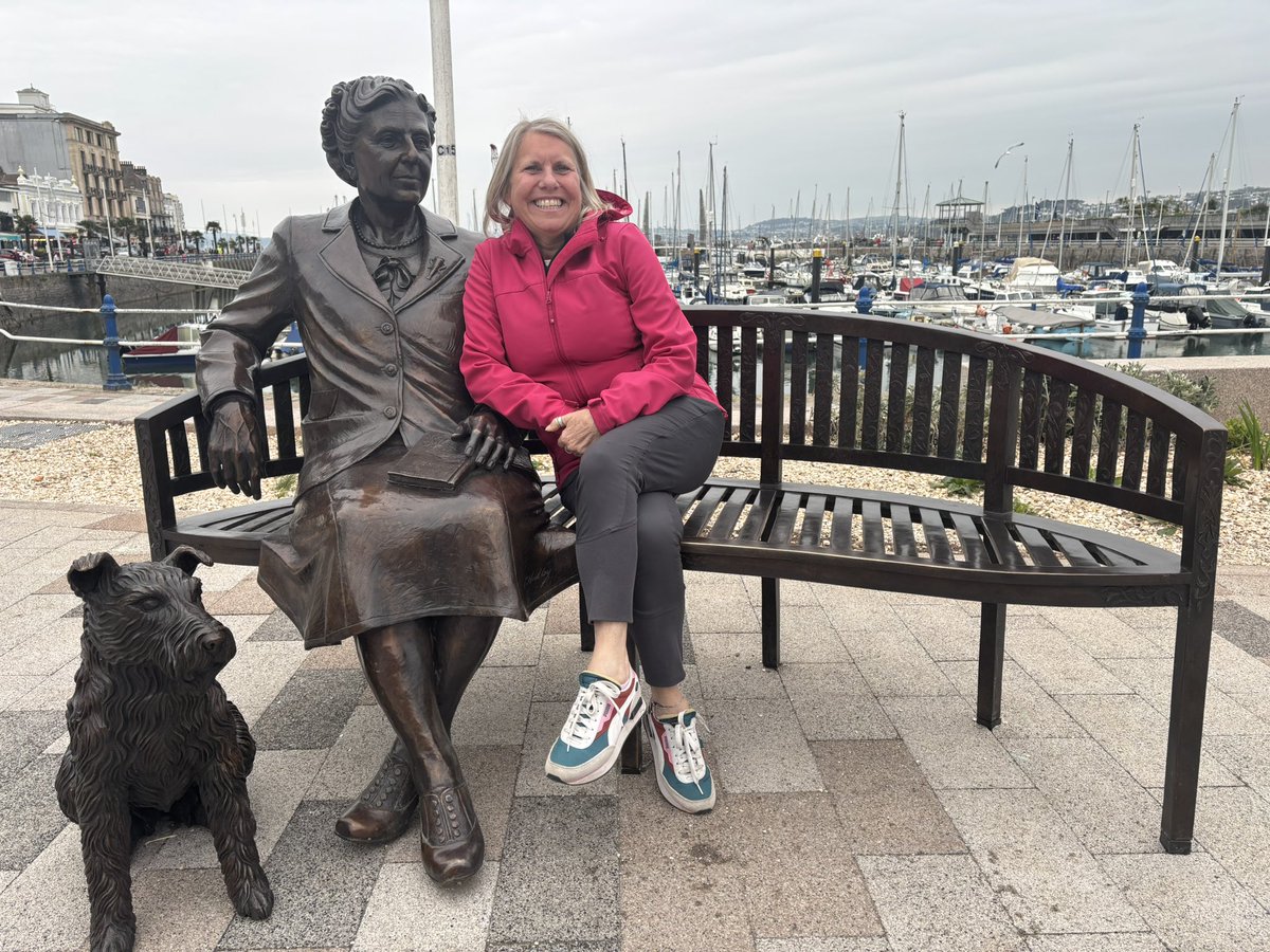Maureen McAllister (@mcallisterandco) on Twitter photo Finally got to sit on our new #AgathaChristie bench in #Torquay harbour. It’s fab and it was great to catch up with the Dame and tell her all about Black Coffee, our Agatha Christie summer play at the <a href="/Theatrepaignton/">Palace Theatre Paignton</a> Finally got to sit on our new #AgathaChristie bench in #Torquay harbour. It’s fab and it was great to catch up with the Dame and tell her all about Black Coffee, our Agatha Christie summer play at the <a href="/Theatrepaignton/">Palace Theatre Paignton</a>