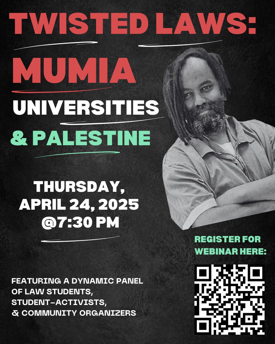 Please join us on Mumia’s 71st Birthday which is today!! Register here us02web.zoom.us/webinar/regist…
Happy Birthday Mumia; we love you!!!