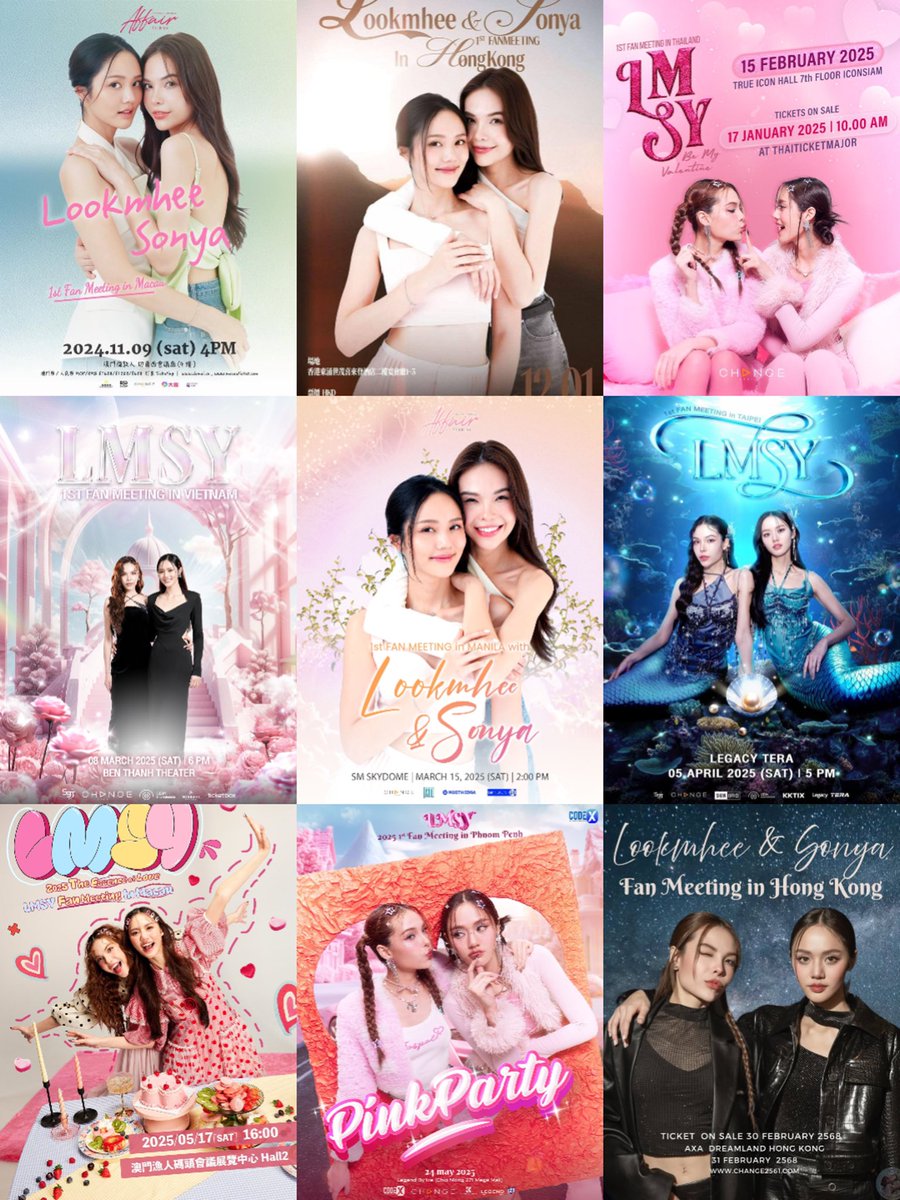 It’s just our guess,will Hong Kong be their last fan meeting?Since there are already 8 fan meetings and they have said that they will come back to HK again in June/July so it’s possible right?🤣🤣🤣Just want to see them again in HK 🥹

#ลูกหมีซอนญ่า #LMSY 
#LMlookmhee