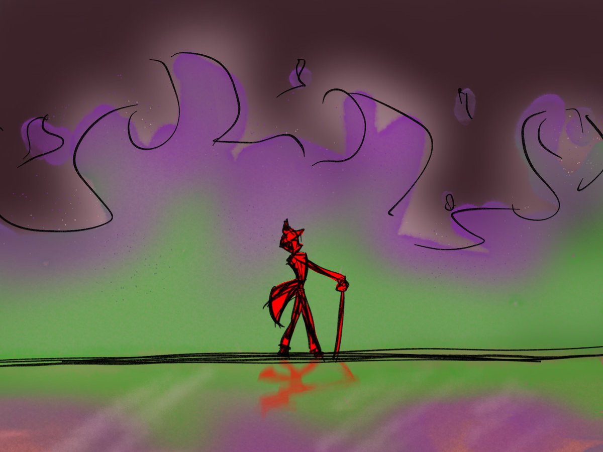 beecake_3's tweet photo. Finally found some time to doodle! Still a WIP but will clean them soon! 😁#hazbin #hazbinhotel #doodles #randomdoodles #WIP #art #vox #hazbinalastor #hazbinvox #radiodemon https://t.co/ClAvklNhIo