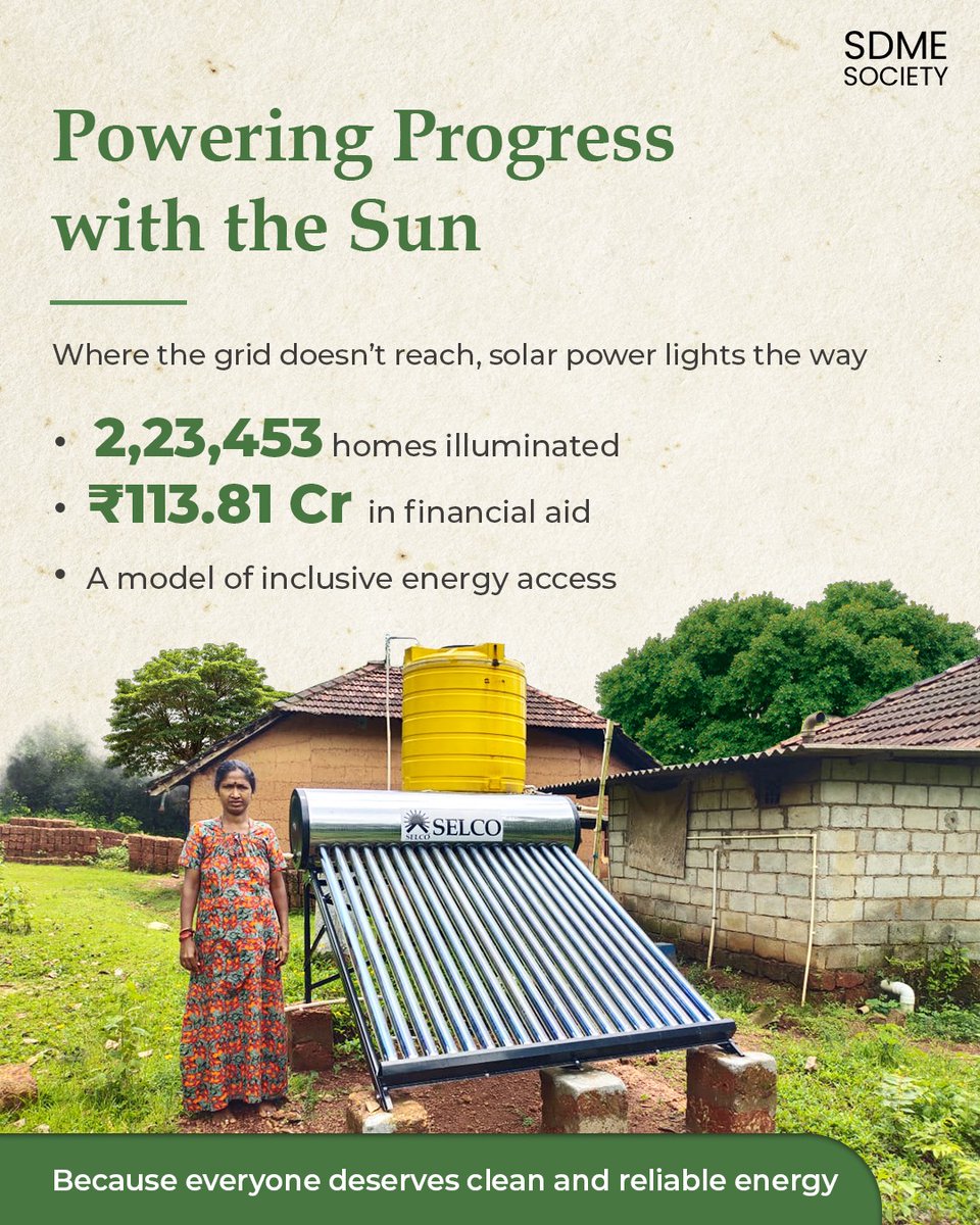 sdmesociety's tweet photo. Inspired by the dharmic vision of Poojya Dr. @HeggadeD, we strive not just to protect the #planet, but to restore a life in harmony with it.

Through initiatives like the Green Energy Program &amp; Nammuru Namma Kere, #SKDRDP &amp; #SDMESociety empower communities for a #GreenerTomorrow. https://t.co/dAGVPjc6wy