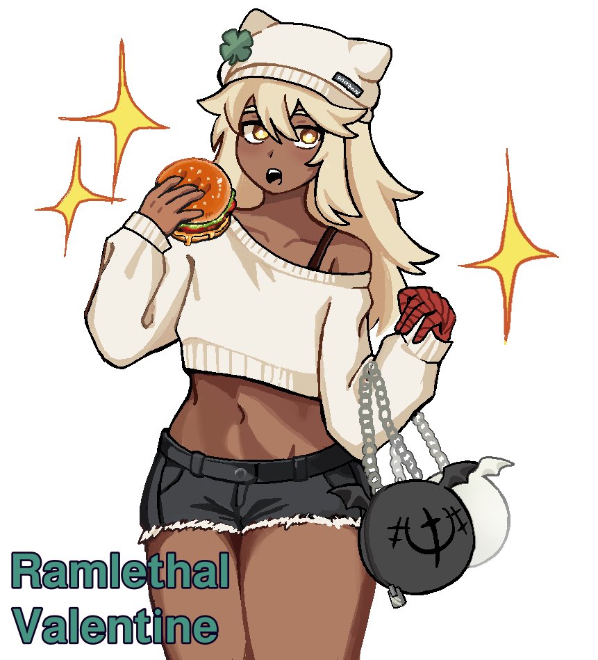fin_sharkoo's tweet image. Borger girl🍀