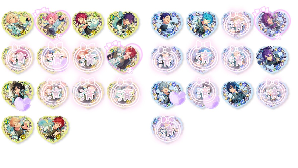 あんスタ プチプリ 交換 仮約束

譲)真緒 英智 弓弦 奏汰 忍 颯馬 泉 嵐 夏目 つむぎ 零

求)桃李 燐音 ライカ1

💜は燐音との交換
桃李含む郵送2枚〜、または八王子駅手渡しのお取引希望