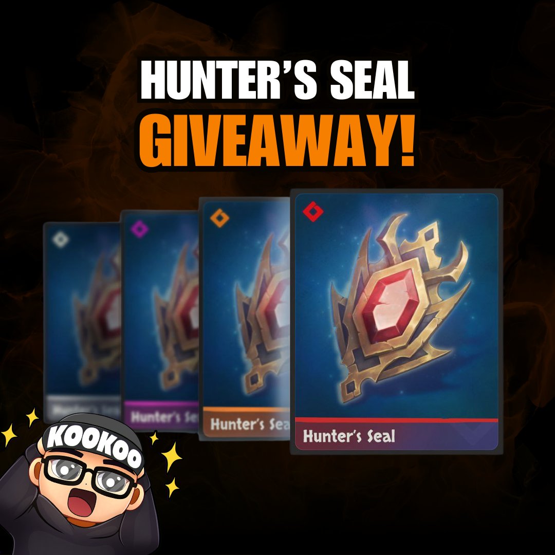 Hunter’s Seal Giveaway is here! 🎯

In partnership with @RealmsOfAlurya, we’re giving away 3 Hunter’s Seals — your exclusive pass to the ultimate Play-to-Airdrop event on <a href="/Ronin_Network/">Ronin</a>!

How to join:
🔸 Follow @Kookoocryptotv &amp; @RealmsOfAlurya
🔸 Like, RT, and Bookmark this post