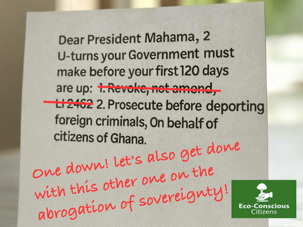 Eco-Conscious Citizens (@ecoconsciousgh) on Twitter photo <a href="/GhanaPresidency/">Ghana Presidency</a> <a href="/JDMahama/">John Dramani Mahama</a> <a href="/TheChronicleNe1/">The Chronicle Newspaper</a> <a href="/kwesiprattjr/">Kwesi Pratt Jnr.</a> <a href="/portia_gabor/">Portia Gabor</a> <a href="/portianyaaba/">Portia Nyaaba</a> <a href="/UmaruSanda/">Cowboy Journalist</a> <a href="/samlarddy/">Samson Lardy</a> <a href="/S_OkudzetoAblak/">Sam Okudzeto Ablakwa</a> <a href="/Sweetyaborchie/">Sweety Aborchie</a> <a href="/hughes_onair/">Johnnie Hughes, TBG</a> <a href="/senyohosi/">Senyo Hosi</a> <a href="/Ama_governor/">elorm</a> <a href="/barkervogues/">Osagyefo Oliver Barker-Vormawor</a> <a href="/Channel1TVGHA/">ChannelOne TV</a> One down! Let's also get done with this other one on the abrogation of sovereignty! <a href="/GhanaPresidency/">Ghana Presidency</a> <a href="/JDMahama/">John Dramani Mahama</a> <a href="/TheChronicleNe1/">The Chronicle Newspaper</a> <a href="/kwesiprattjr/">Kwesi Pratt Jnr.</a> <a href="/portia_gabor/">Portia Gabor</a> <a href="/portianyaaba/">Portia Nyaaba</a> <a href="/UmaruSanda/">Cowboy Journalist</a> <a href="/samlarddy/">Samson Lardy</a> <a href="/S_OkudzetoAblak/">Sam Okudzeto Ablakwa</a> <a href="/Sweetyaborchie/">Sweety Aborchie</a> <a href="/hughes_onair/">Johnnie Hughes, TBG</a> <a href="/senyohosi/">Senyo Hosi</a> <a href="/Ama_governor/">elorm</a> <a href="/barkervogues/">Osagyefo Oliver Barker-Vormawor</a> <a href="/Channel1TVGHA/">ChannelOne TV</a> One down! Let's also get done with this other one on the abrogation of sovereignty!