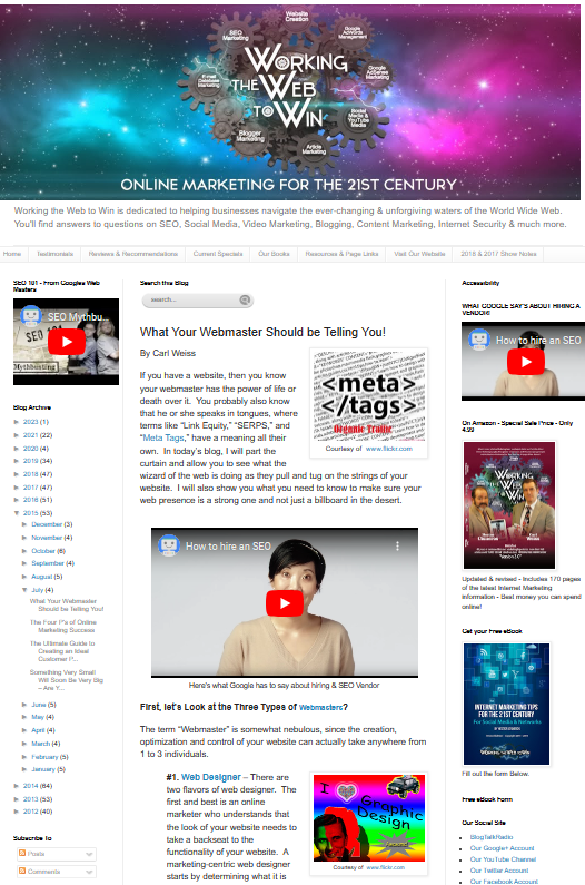 WorkingTheWeb2W's tweet image. Do you have questions about your #web traffic? #Webmaster often withholds these facts – Read more here: ow.ly/xn7C50Vw4YJ