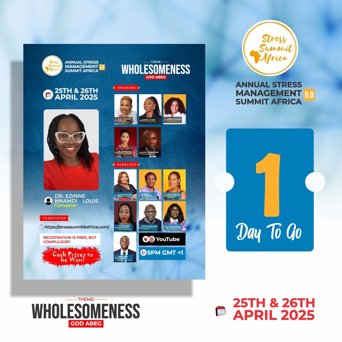 My heart is going gbigbim 🤣 One more sleep to goooooo!!!💃🏻💃🏻💃🏻

We are soo excited! 
Here’s your last chance to be a part of this epoch-making history 🙌🏼

Register now at stresssummitafrica.com

#SMSA2025