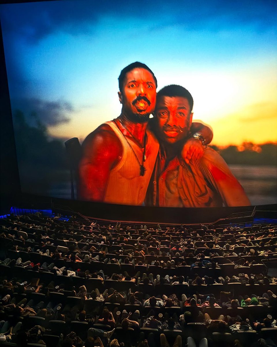 Projectionist's POV of #Sinners in IMAX 70mm 🎞️ 

📷 Taylor Umphenour | IG
