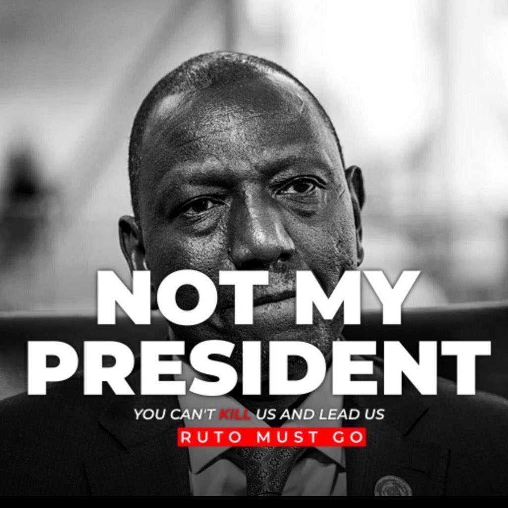 NOT MY PRESIDENT!

#RutoMustGoNow #DrainTheSwamp