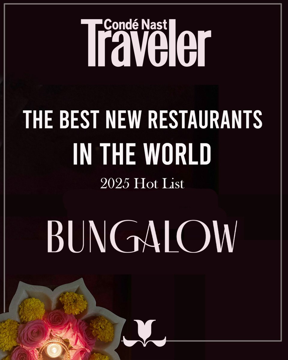 WOW. Just… WOW.
Thank you, Condé Nast Traveler.
Being named one of The Best New Restaurants in the World 2025 is more than an honor — it’s a moment of history.

For an Indian restaurant in New York to be featured on this prestigious list means the world to us.

Thank you to