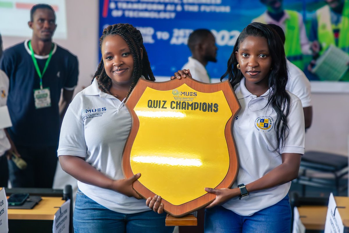mues_must's tweet photo. Yesterday we presented the first ever Shield of Champions on which the Mues Quiz Hall of fame are to be embroidered for honor 🛡. 

We greatly thank #CITT team , #FAST #MRI and everyone for the great support so far as we wait for Open day this Friday 25th.
 
#InnovationWeek2025 https://t.co/5hog5wk20V