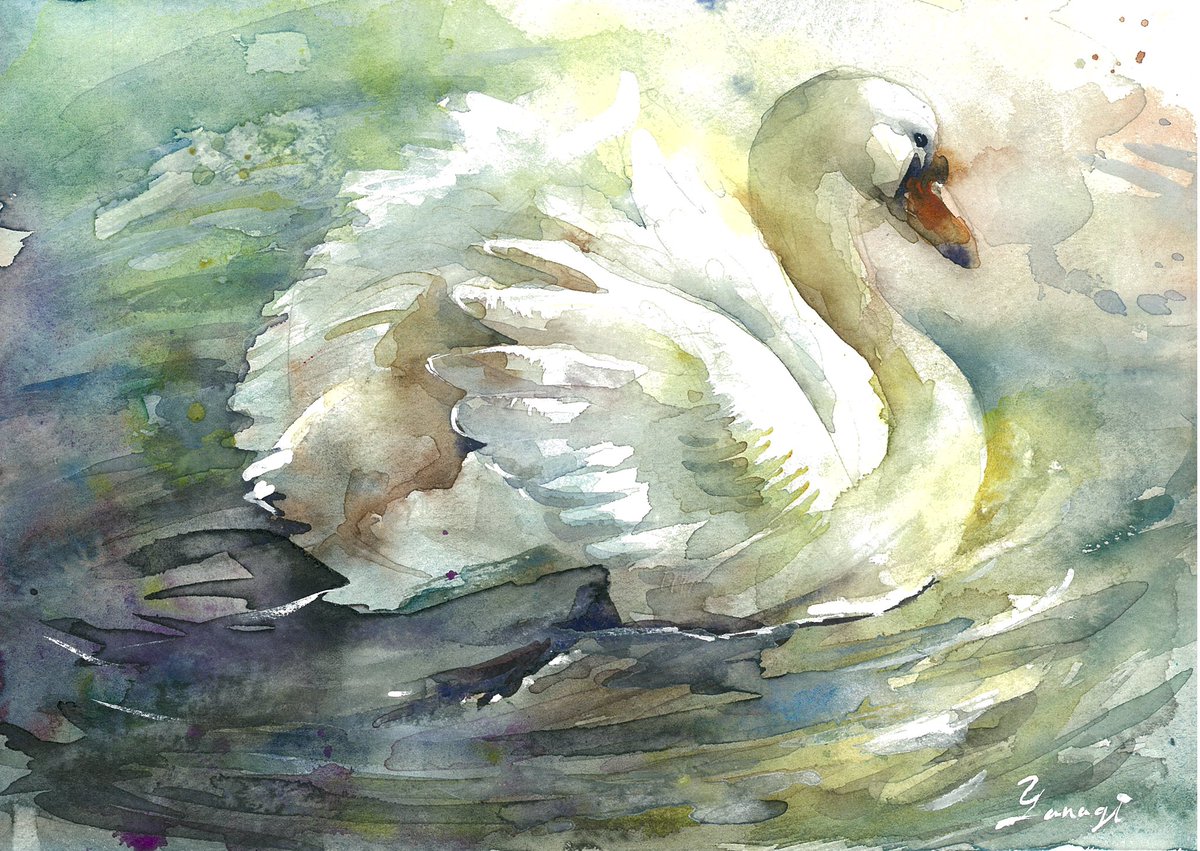 水彩画 柳@水彩 on X