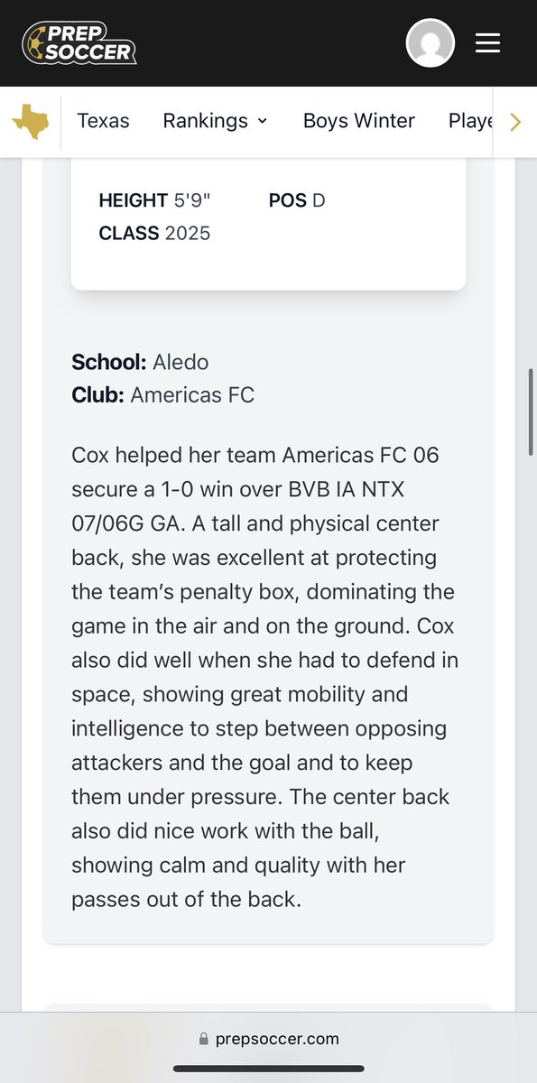 Some love from Prep Soccer on some of the girls at the Dallas Cup! <a href="/dallascup/">Dallas Cup ⚽️</a>