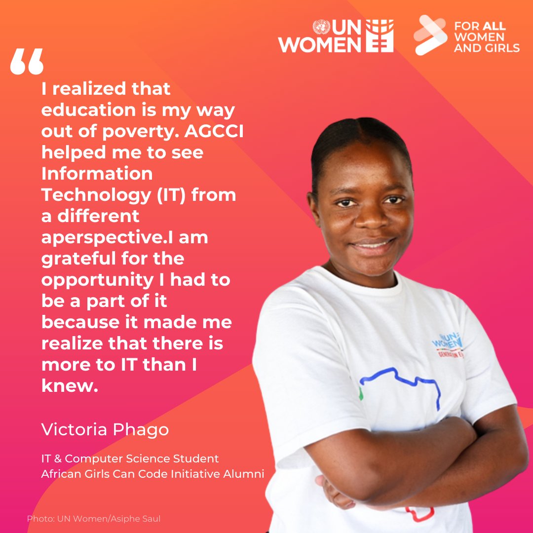 UN Women South Africa MCO (@unwomensa) on Twitter photo 9 out of 10 adolescent girls & young women in low-income countries don't have access to the internet, while their male peers are twice as likely to be online.
<a href="/AGCCIAfrica_1/">African Girls Can Code Initiative</a> is changing the narrative across the continent to ensure we bridge the digital gender gap.
#GirlsInICT 9 out of 10 adolescent girls & young women in low-income countries don't have access to the internet, while their male peers are twice as likely to be online.
<a href="/AGCCIAfrica_1/">African Girls Can Code Initiative</a> is changing the narrative across the continent to ensure we bridge the digital gender gap.
#GirlsInICT