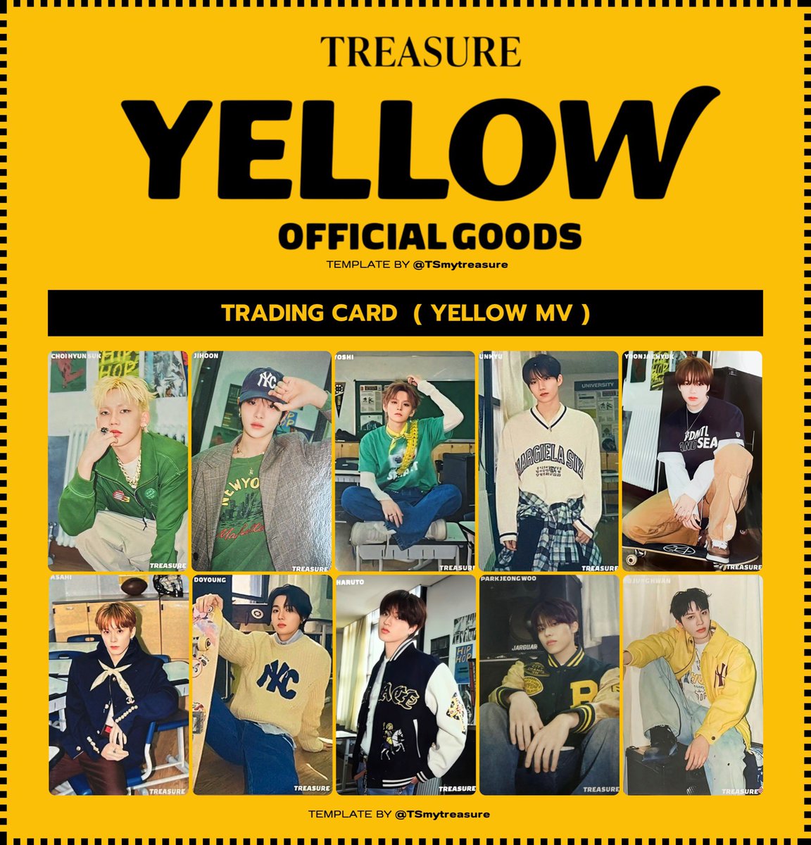 TREASURE YELLOW GOODS ᯓᡣ𐭩 TRADING CARD ( yellow mv ) トレジャー
