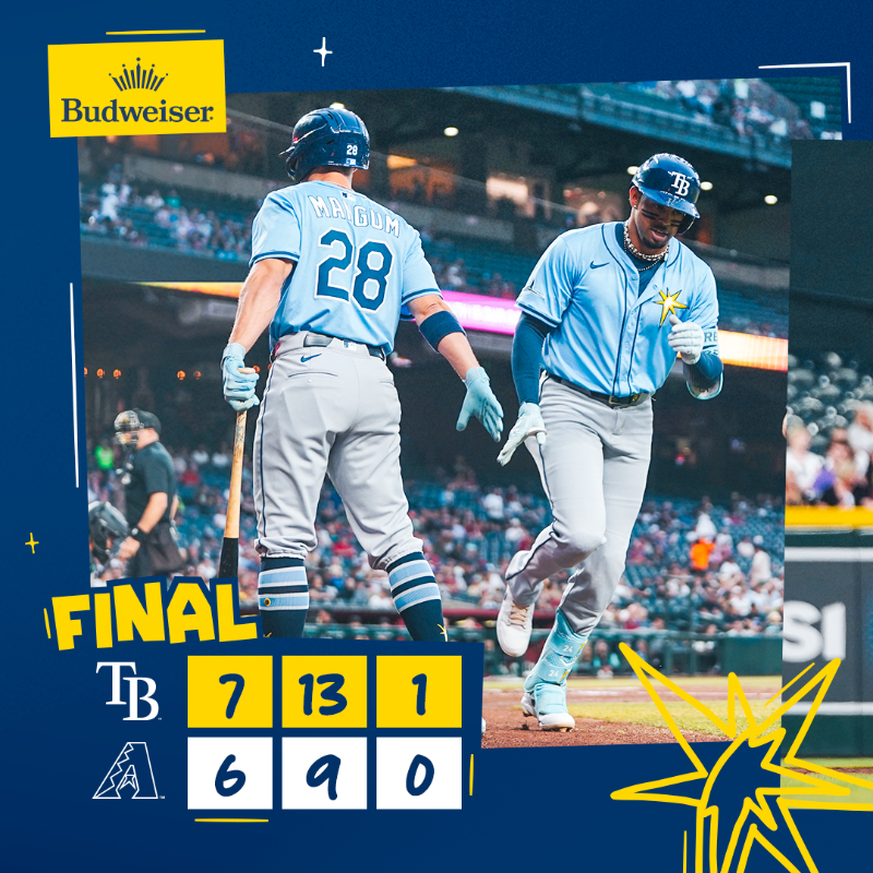 RaysBaseball's tweet photo. 7 in 11 

@BudweiserUSA | #RaysUp