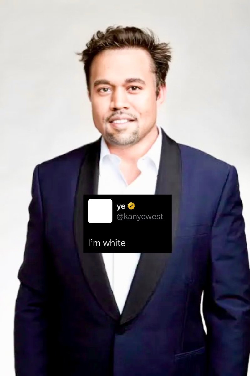 EastKanyeYE's tweet image. “I’M    WHITE”.         —-YE’LON  MUSK