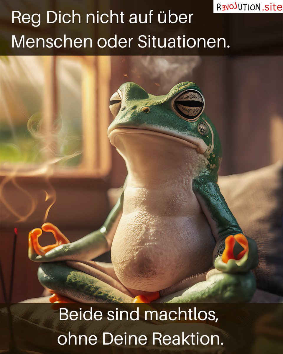 ClausAnton's tweet photo. Stress muss nicht die Bühne beherrschen! 🌿 Lass dich von einem entspannten Frosch inspirieren und finde deine innere Ruhe mit ReLoveution Marketing. Gemeinsam navigieren wir gelassen durch jede Turbulenz. #ReLoveutionMarketing #Stressfrei #Achtsamkeit #KreativeGelassenheit 🐸✨ https://t.co/OqRFy3u3o8