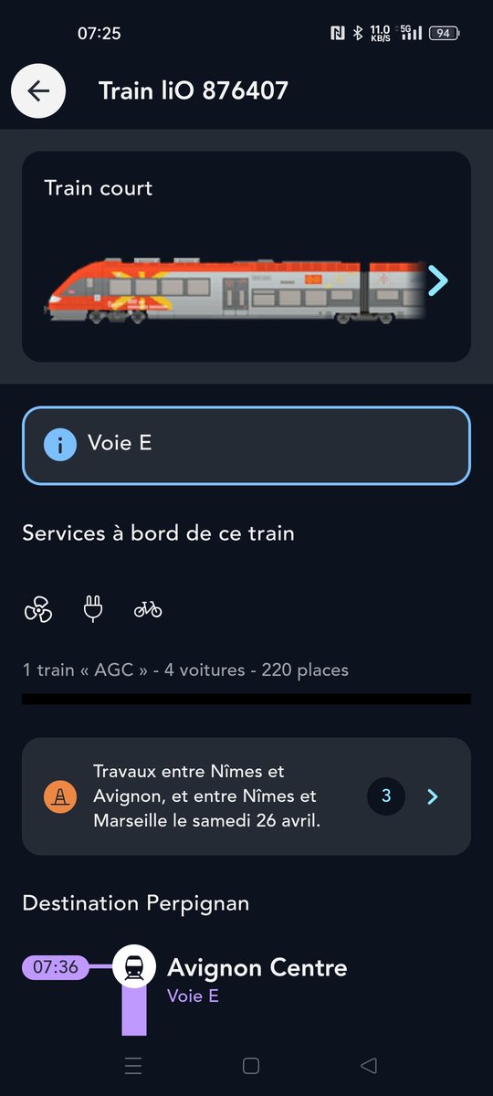 Ah nouveauté des 4 wagons en plein matin d'affluence.<a href="/lio_train_sncf/">liO Train SNCF Occitanie</a>