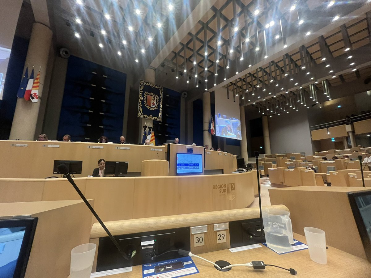 Je participais hier à l’assemblée plénière et à la commission permanente du conseil régional Provence-Alpes-Côte-d’Azur.