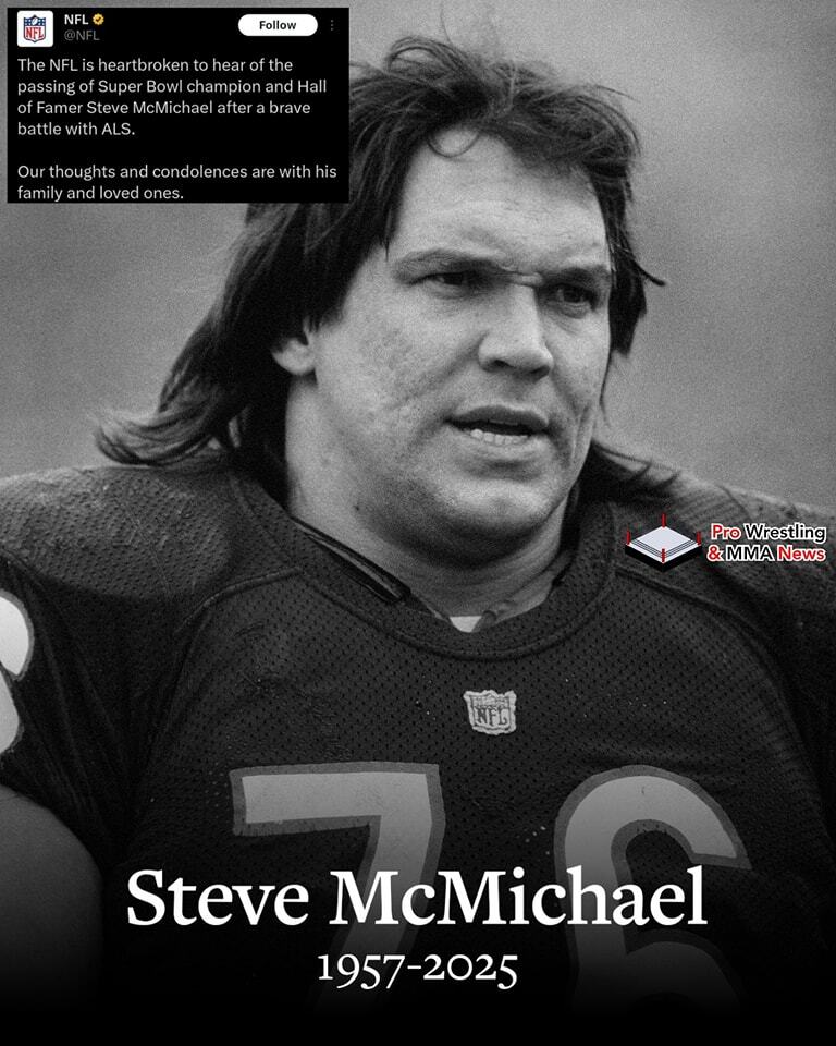 PWMMANews's tweet image. #NFL pays tribute to Steve &quot;Mongo&quot; McMichael &amp;amp; sends condolences to family &amp;amp; loved ones !!! 🕊 #RIPMongo