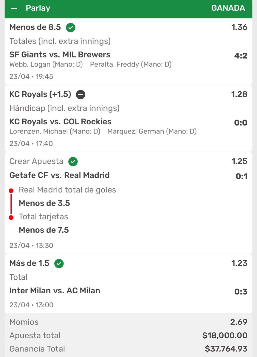 PicksDeRick's tweet photo. Empezamos durísimo 🔥 el grupo de Parlays. Nos fuimos 2/2.

¿Quién quiere desayuno gratis? 👇🏼 déjame tu cuenta bancaria yo me encargo. No olvides ❤️🔁💬.

Por cierto, si quieren entrarle al grupo de Parlays + Lock 🔐 of the week mándame mensaje. https://t.co/sC9QiGY2mD