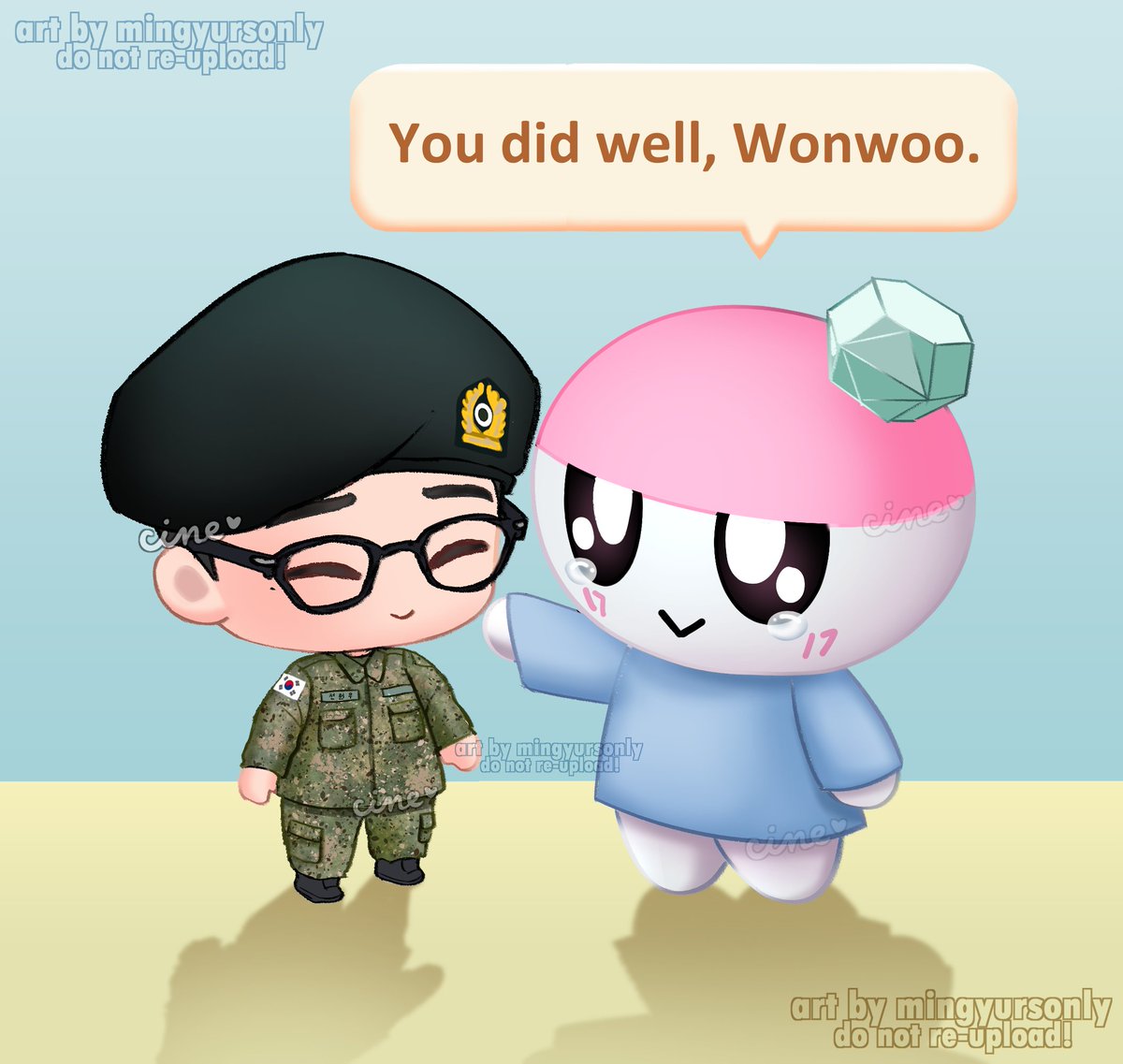 We are so proud of you, Jeon Wonwoo! 🥹😭🫡 #seventeenfanart #원우 #WONWOO