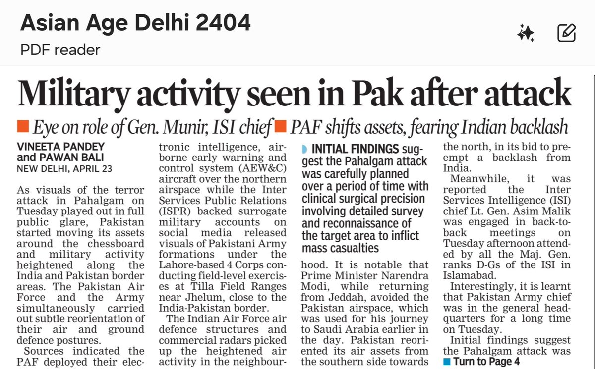 p_vineeta's tweet photo. As #PahalgamTerroristAttack
unfolded, #Pakistan moved it's assets across chessboard. Read my report 
https://t.co/hMxWRNGbcW https://t.co/0XbOWERVTX