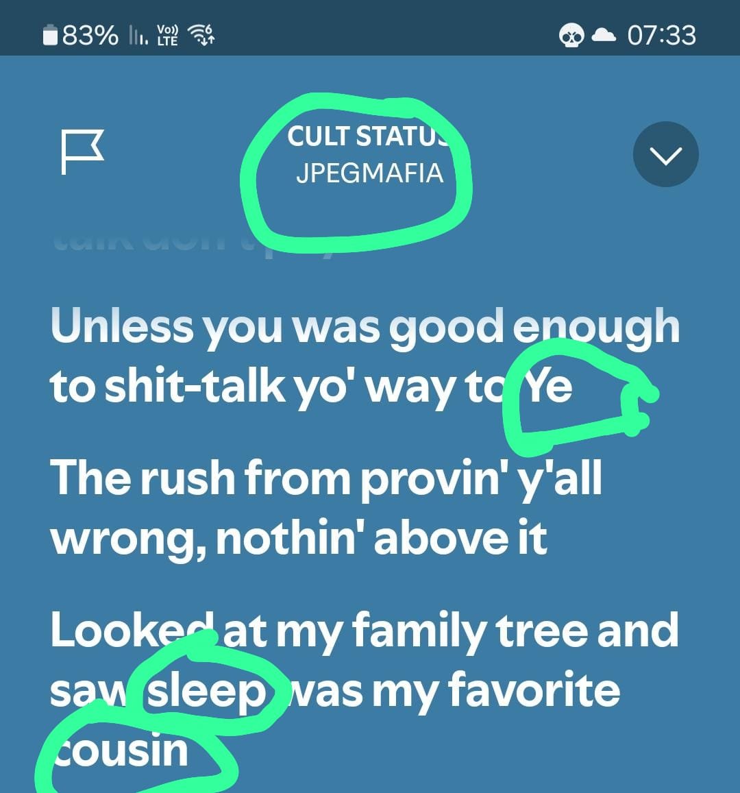 Haforetet's tweet photo. @jpegmafia you knew all along? https://t.co/QDPzQxaUTm