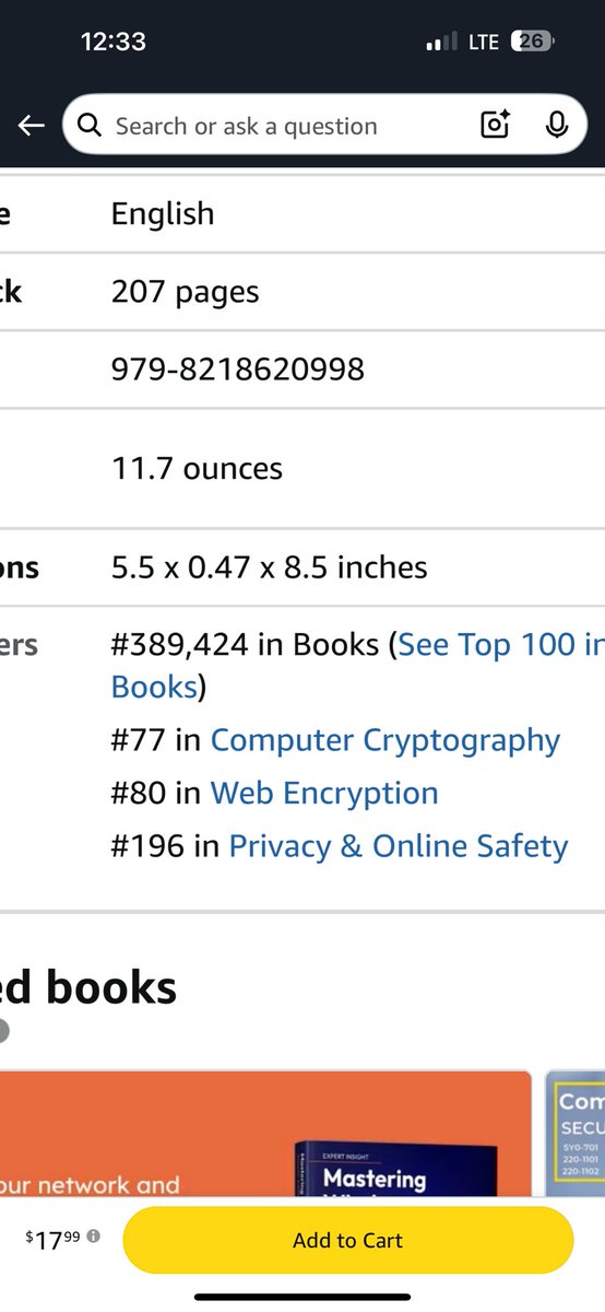 linuxengineer1's tweet image. Since releasing the Digital Security Field Manual a few months ago, I didn’t expect to make any sales, it was a spur of the moment decision to write it. But, I have sold a couple of copies and am very grateful. 
Btw, you can grab a copy here. a.co/d/bJwEzbc