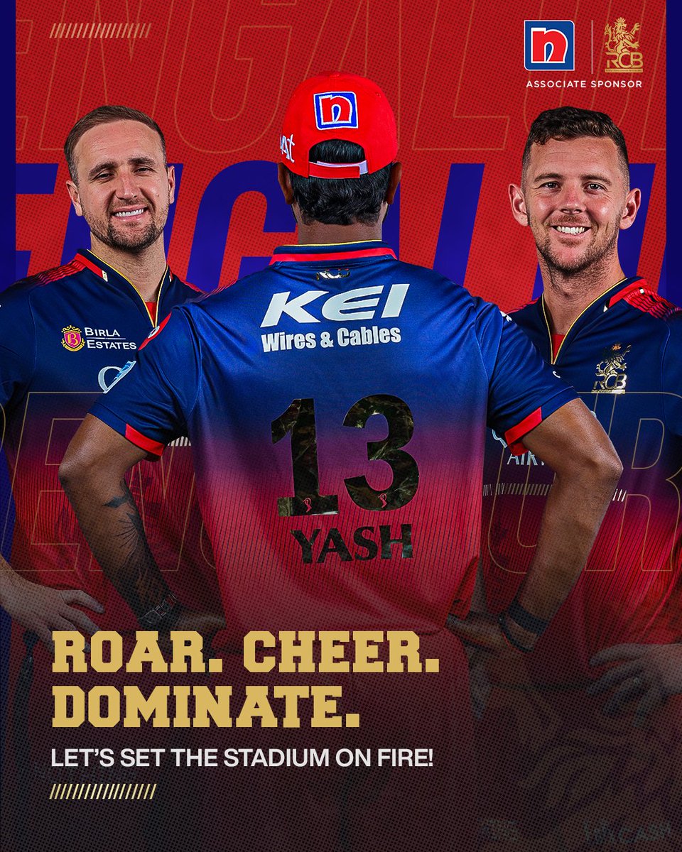 Nippon Paint India (@nipponindia) on Twitter photo Paint the field red today <a href="/RCBTweets/">Royal Challengers Bengaluru</a>
Big hits, bold moves, and all the cheers coming your way! 🔥 Paint the field red today <a href="/RCBTweets/">Royal Challengers Bengaluru</a>
Big hits, bold moves, and all the cheers coming your way! 🔥