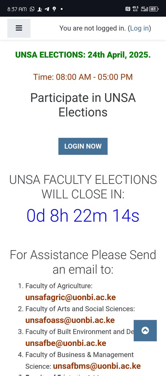 UNSA ELECTORAL COUNCIL (@councilunsa) on Twitter photo 🧶🧵🪡 #UNSA2025 Faculty and Campus Student Elections afe officially ON!
Have you accessed the E-ballot and are you voting!
<a href="/uonbi/">University of Nairobi</a>
#UoNstudentelections 🧶🧵🪡 #UNSA2025 Faculty and Campus Student Elections afe officially ON!
Have you accessed the E-ballot and are you voting!
<a href="/uonbi/">University of Nairobi</a>
#UoNstudentelections