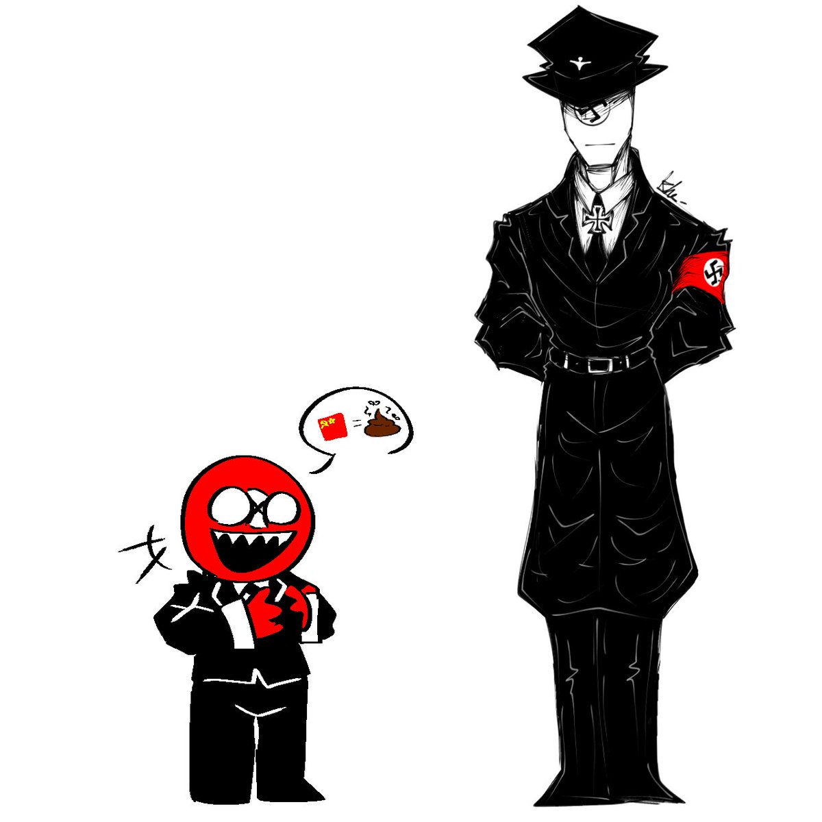 Rarely draw him like this 😐

#CountryHumans