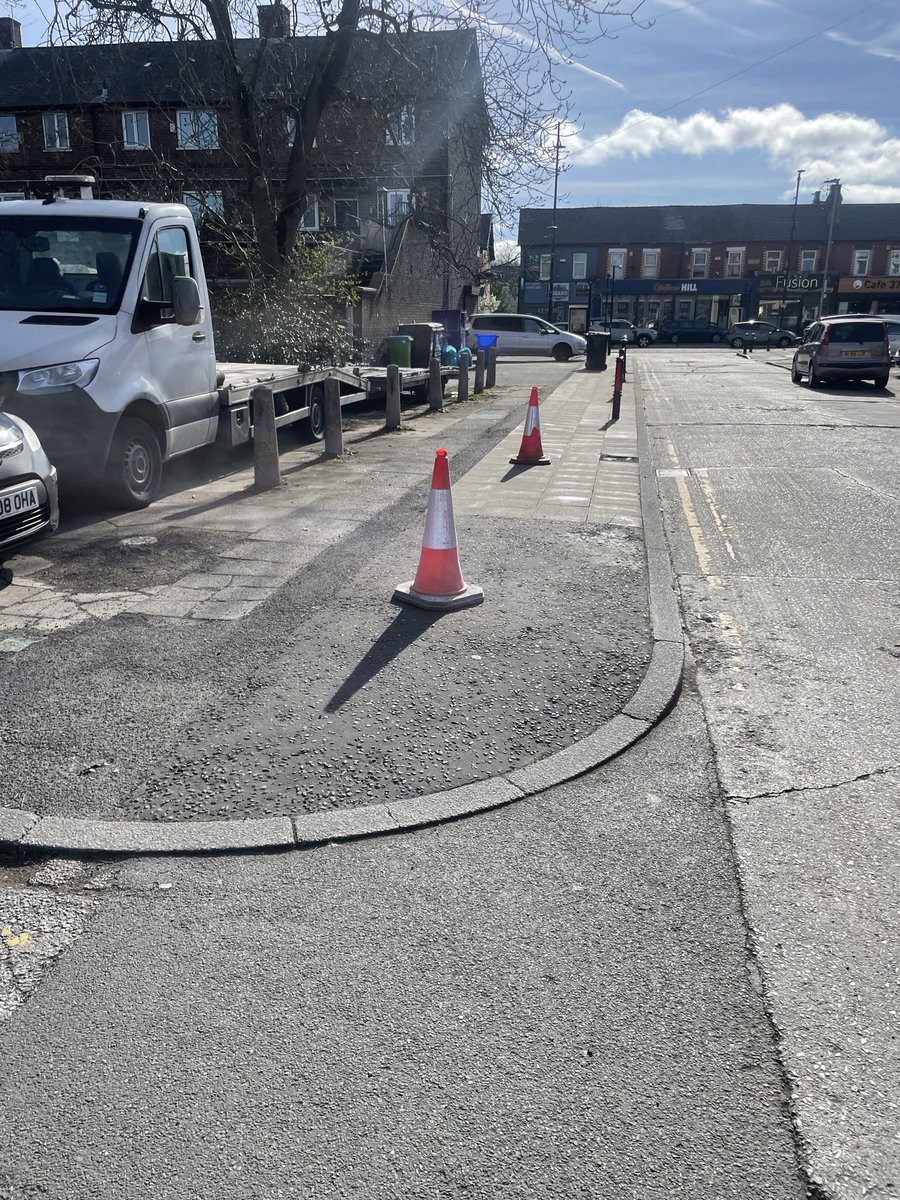 Is anthing going to be done about this on m22 4hb . Five months of parking on the pavement. Next to double yellow lines. Old people now have to use the road.<a href="/MENnewsdesk/">Manchester News MEN</a> <a href="/ManCityCouncil/">Manchester City Council</a> <a href="/GMPWythenshawe/">Wythenshawe Police (GMP)</a> <a href="/Wythenshawerep/">Wythenshawereporter</a> <a href="/metpoliceuk/">Metropolitan Police</a>