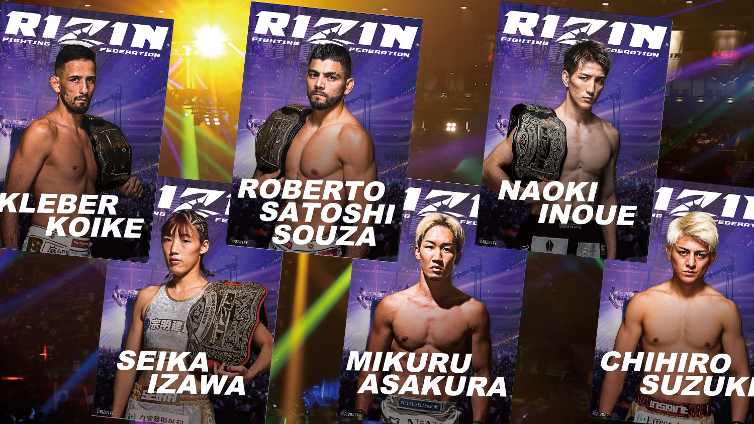 RIZIN×クレマス オリジナルAIポスター 6枚セット RIZIN FF OFFICIAL on X: