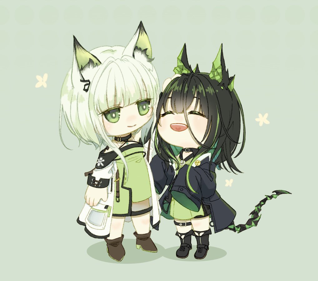 White cat &amp; Black cat 

#Arknights #ArknightsFanArt #アークナイツ #明日方舟