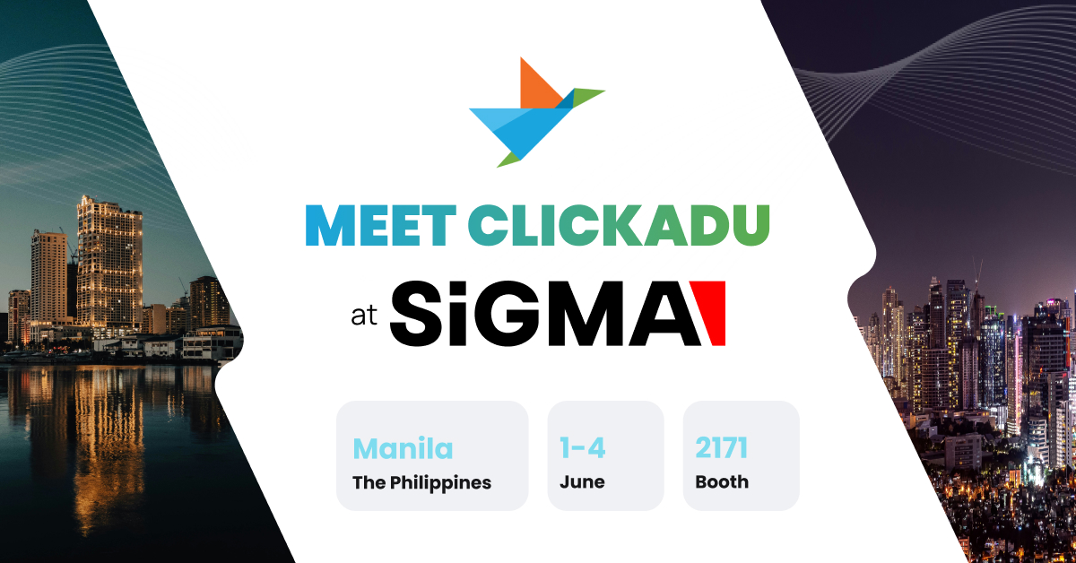 🎯 Asia’s Spotlight is On — and Clickadu is Stepping In at SiGMA Asia 2025! 

From June 1–4, Clickadu will be live at SiGMA Asia in Manila.

📍 Find our team at Booth 2171
📌 Book your meeting with us 👉 bit.ly/SGMA25x

#SiGMAAsia #AffiliateMarketing #iGamingAsia