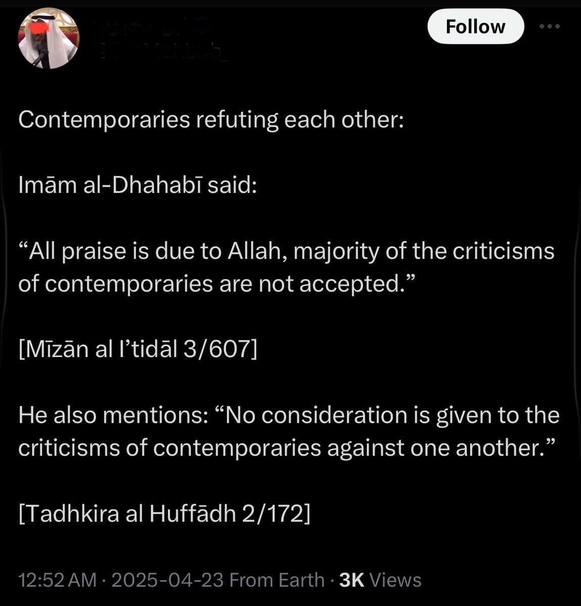 troidorg's tweet photo. The people of desires often misuse the principle of Ahl al-Ḥadīth, “speech of peers is discarded and not narrated,” unrestrictedly as a blanket shield for their criticized allies. Before you is the clear explanation of the Muḥaddith, Muqbil b. Hādī رحمه الله, translated by his student Sh. @IbnAkhdar 

Refer to the full article: Inheriting Falsehood: The True Account and Correct Understanding of What Occurred Between the Two Imams: al-Bukhari and al-Dhuhli

https://t.co/UXR3vNIiBo