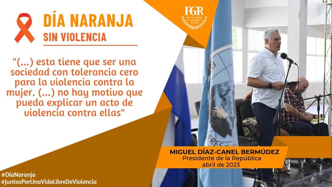 Día en que recordamos que la violencia contra las mujeres es un flagelo que angustia y mata.
Coincido con el presidente: no hay motivo q pueda explicar un acto de violencia contra ellas. 
#DíaNaranja