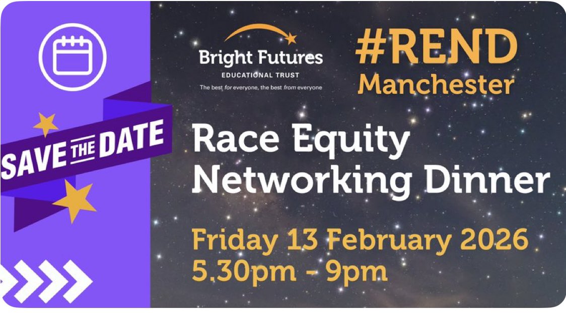 We are so excited that #REND is finally happening in MANCHESTER !! 

This is our moment! 

⭐ SAVE THE DATE FOR #RENDManchester - February 2026! ⭐

REND is an empowering event for educators— a Race Equity Networking Dinner designed to elevate voices, strengthen community, and