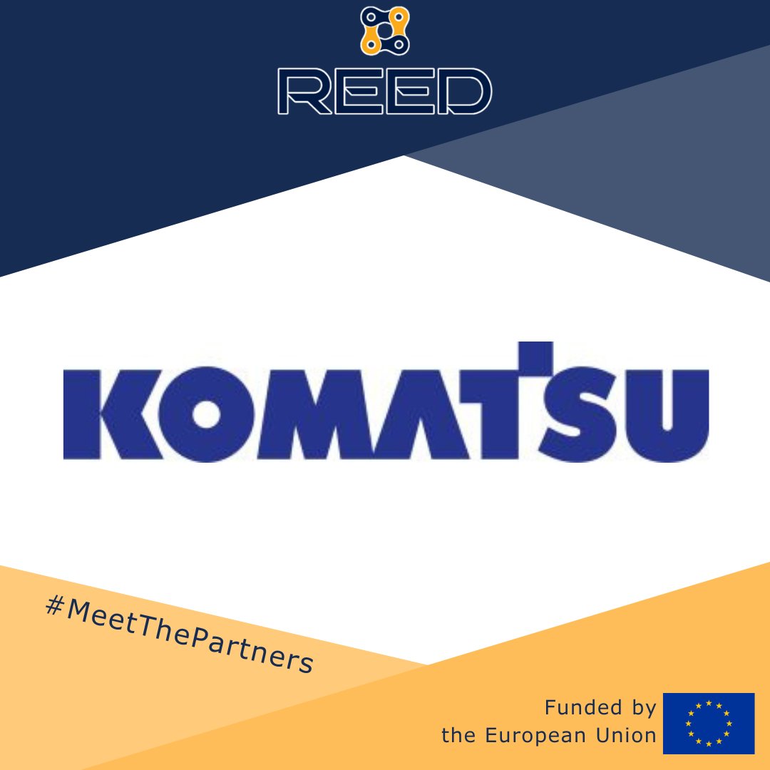 🚀~ Meet the Partner #11~
#KomatsuUK is testing #REED_EU in real industry! As a pilot leader, they bring real-world data &amp; production insights to shape a smarter, more resilient MaaS platform💡
#IndustrialPilot #SmartManufacturing #DigitalInnovation #HorizonEurope