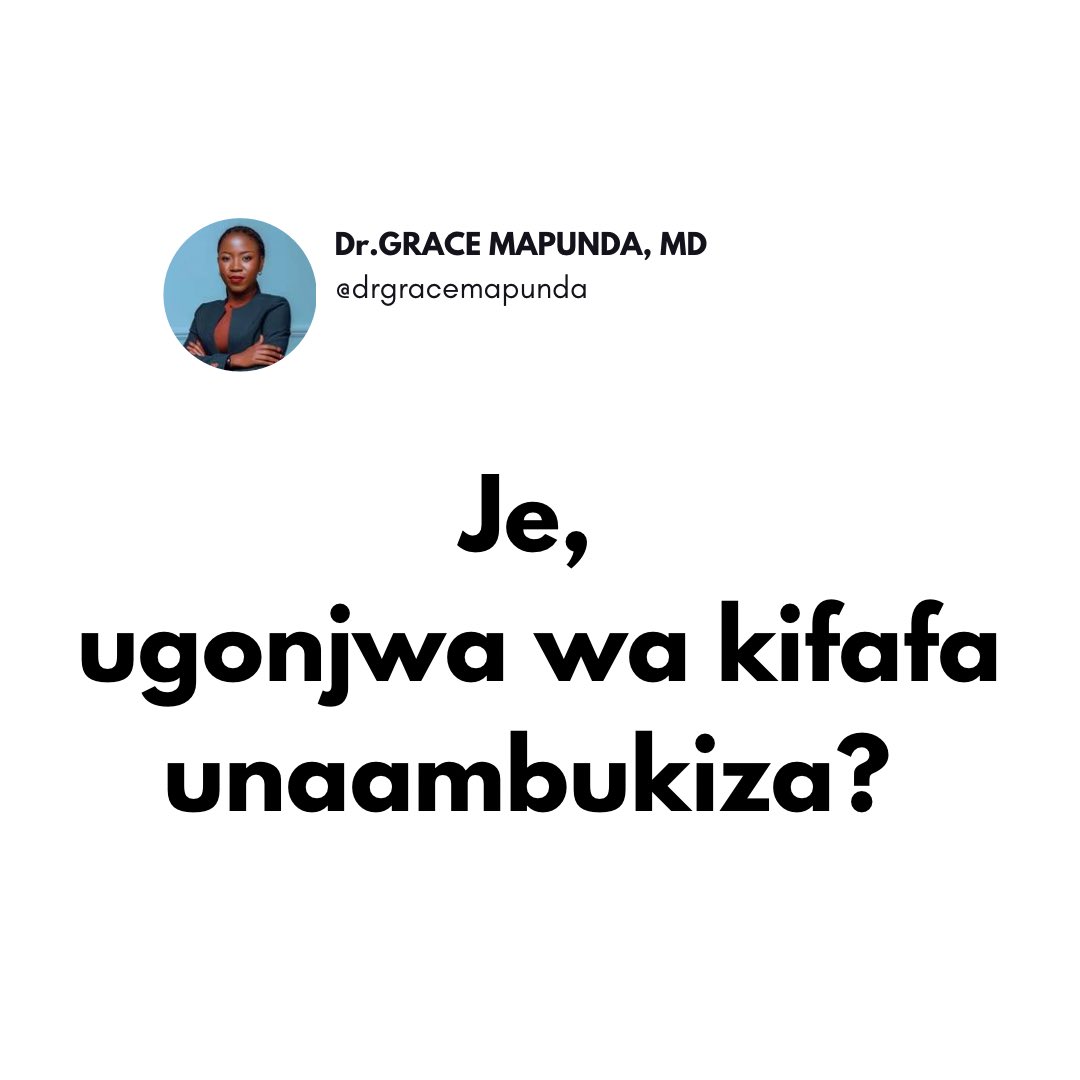 DrGraceMapunda's tweet photo. Swipe for more >>>> AFYA YA AKILI

Kumekuwa na maswali mengi juu ya magonjwa ya akili. 

Ni muhimu kufahamu  kuhusu AFYA YA AKILI na UGONJWA WA AKILI.

Karibu tuendelee kujifunza zaidi ili kuvunja unyanyapaa wa AFYA YA AKILI.

#afyayaakiliniafya
#sononakazini📚 https://t.co/nf2Nq3KrZl