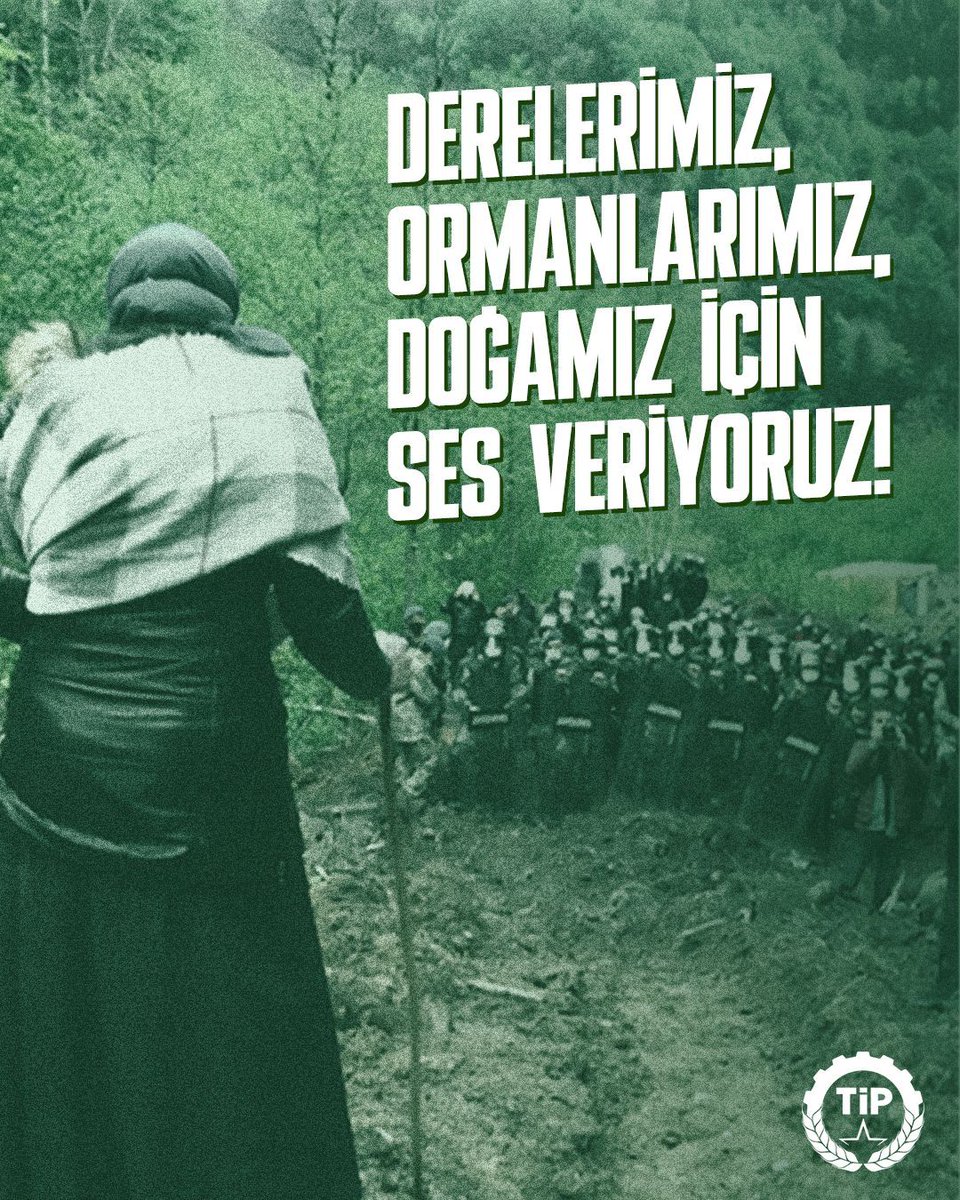 Saray, gölgesini satamadığı ağacı keser. Doğaya olan düşmanlıkları, ranta ve talana olan sevdalarından.

1 Mayıs'ta derelerimiz, ormanlarımız, doğamız için ses veriyoruz!
tip.org.tr/1-mayista-ses-…
