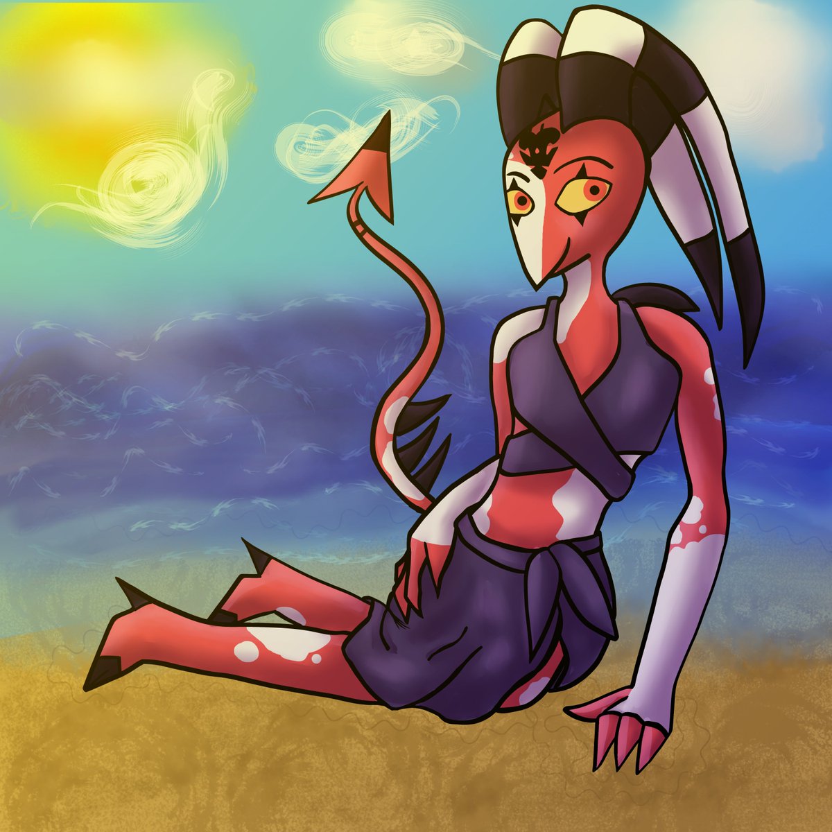 qirenfucc's tweet image. Day 4 of FemBlitz week! Vacation theme baby! 

#FemBlitzWeek