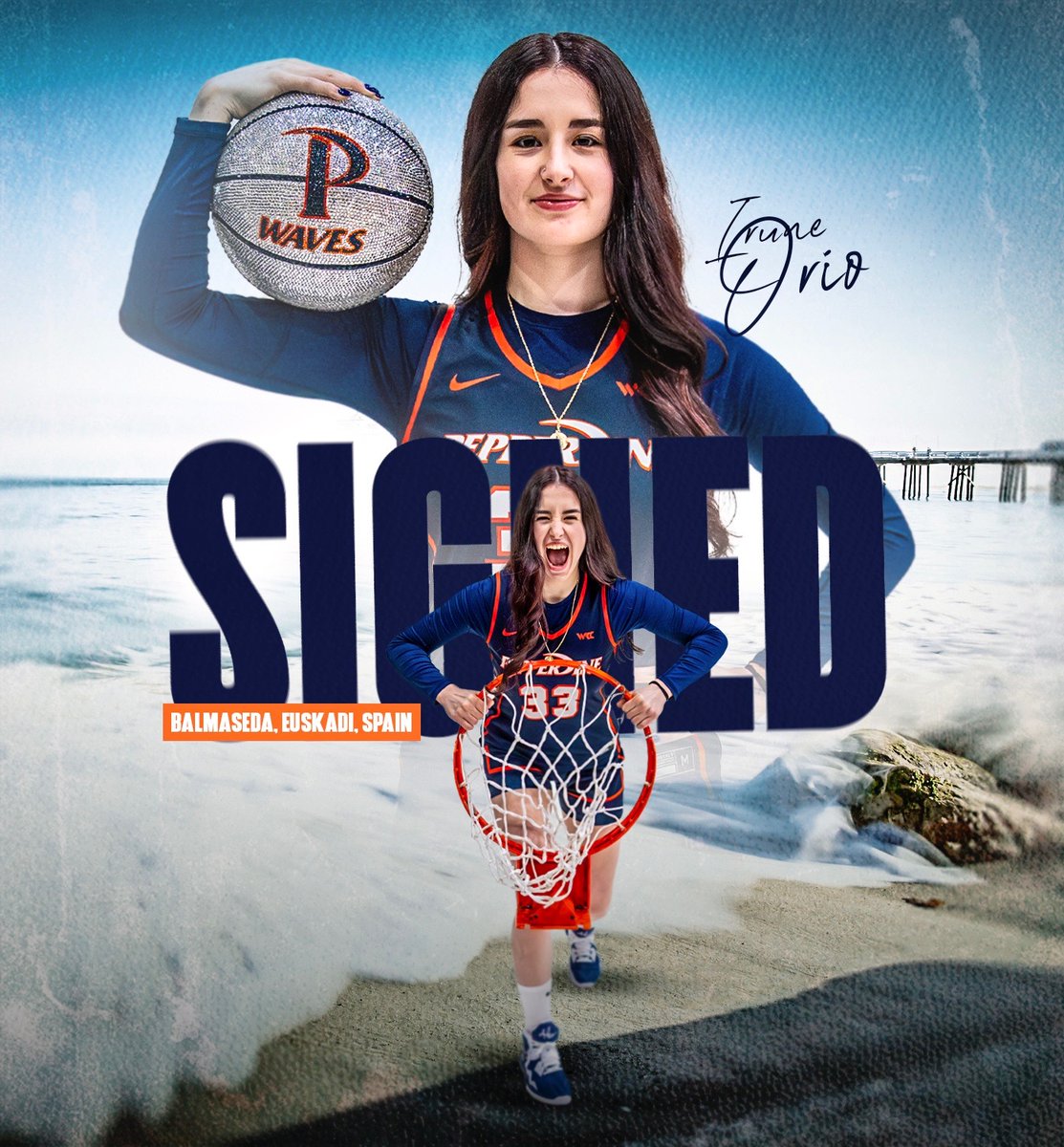 PepperdineWBB's tweet image. Welcoming another talent to our Waves family, Irune Orio 🌊 

#WavesUp